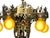 Spanish Revival 1927 Spanish Revival Semi Flush Chandelier With Original Polychrome Finish For Sale - Image 3 of 14