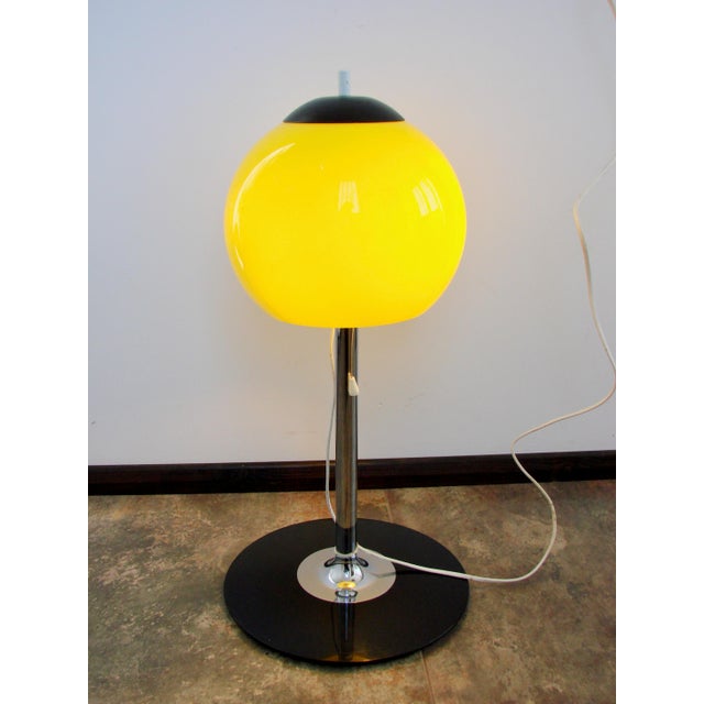 Metal Space Age Table Lamp in Metal, Glass, and Plastic, 1970s For Sale - Image 7 of 8