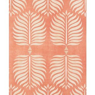 Serena & Lily "Granada" Wallpaper in Burnt Orange / Sand - 2 Rolls For Sale