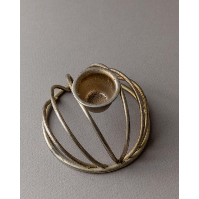 Vintage Brass Candleholders, Italy, 1970s, Set of 3 For Sale - Image 5 of 11