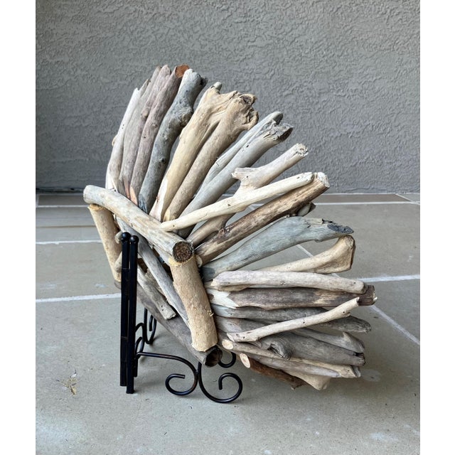 Late 20th-Century Adirondack-Inspired Branch & Twig Works Centerpiece Pedestal Bowl For Sale - Image 9 of 18
