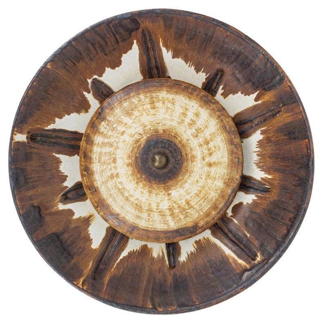 Wall Light with Brown and Beige Accents from Axella, Denmark, 1970s For Sale - Image 15 of 15