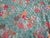 Jadeite Feedsack Yo Yo Quilt Trellis Pattern Floral Diamond Edges Queen Handmade 1930's For Sale - Image 10 of 17
