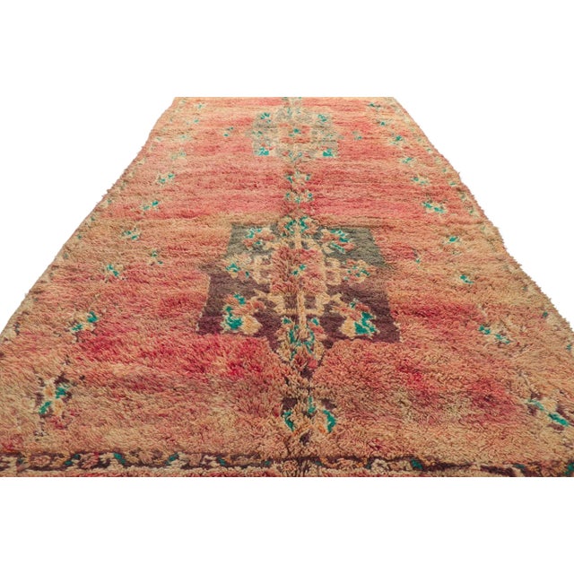 Berber Tribes of Morocco Vintage Berber Moroccan Rug - 05'10 X 11'10 For Sale - Image 4 of 9