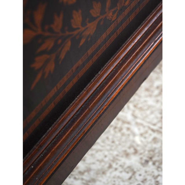 Pair of Inlaid Neoclassical Mahogany Single Beds For Sale - Image 12 of 17