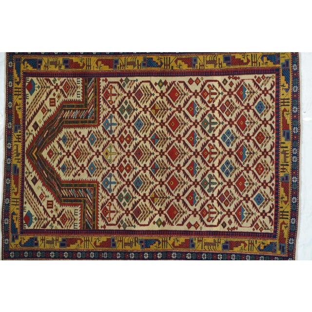 Textile Antique Shirvan Daghestan Rug 3'11'' X 5'4'' For Sale - Image 7 of 11