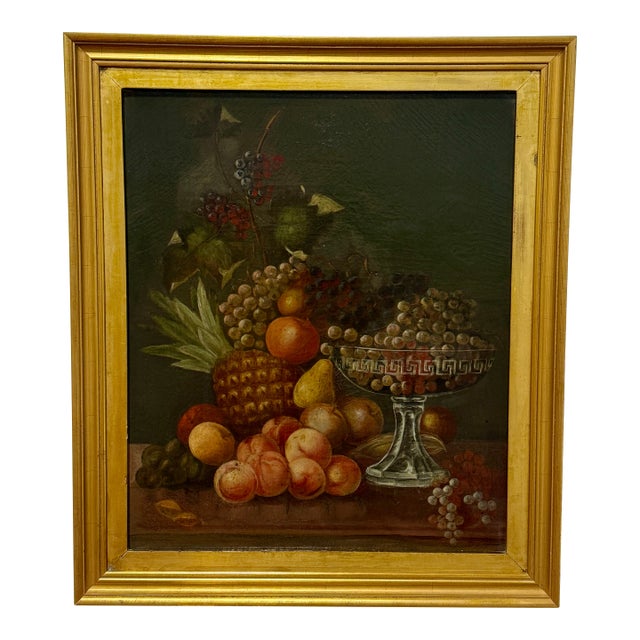 Attributed to George Whitaker (American, 1840–1916), "Still Life of Fruit" For Sale
