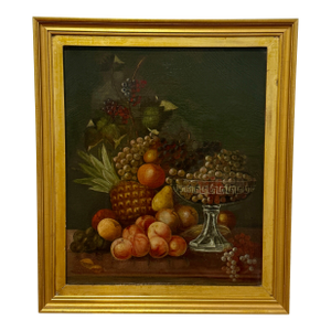 Attributed to George Whitaker (American, 1840–1916), "Still Life of Fruit"
