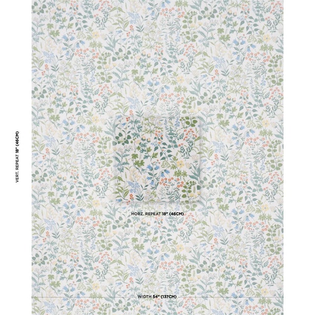 A lively allover pattern abloom with wildflowers, Boråstapeter Flora fabric evokes the natural splendor of a Scandinavian...