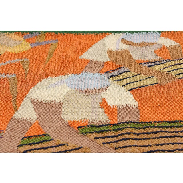 Mid 20th Century Vintage Brazilian Tapestry Rug, 02'09 X 07'00 For Sale - Image 5 of 12