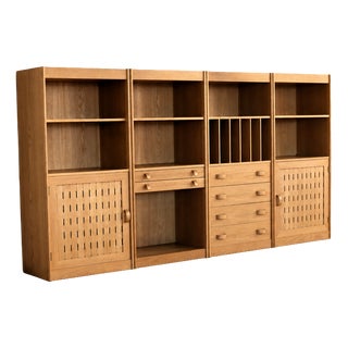 Vintage Danish Wall Unit with Cabinets, 1960s For Sale