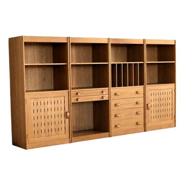 Vintage Danish Wall Unit with Cabinets, 1960s For Sale