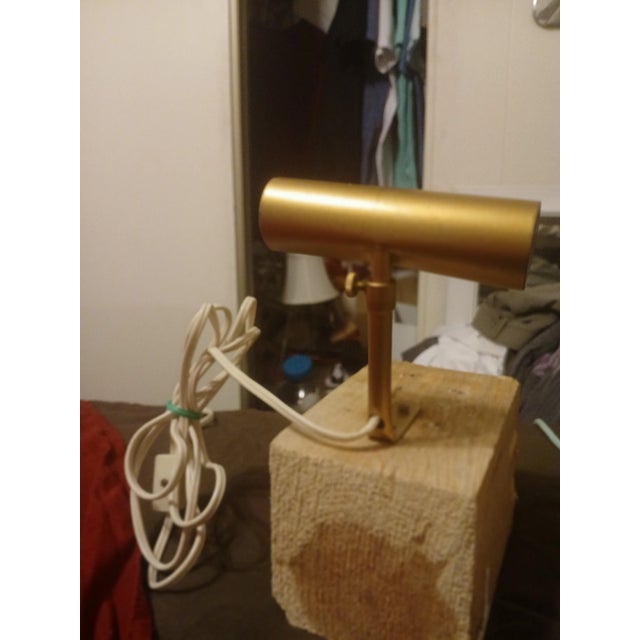 Metal 1970s Petite Brass Picture /Piano Lamp For Sale - Image 7 of 11