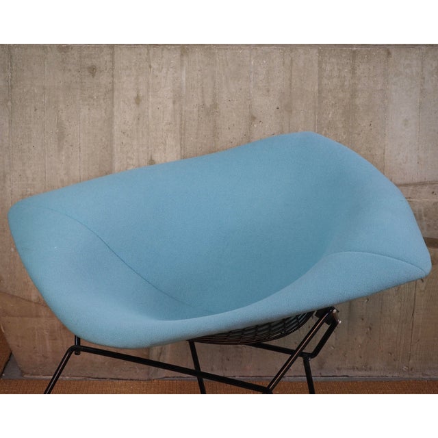 Bertoia Diamond Chair 422 in Black by Harry Bertoia for Knoll International, 1990s For Sale - Image 11 of 14