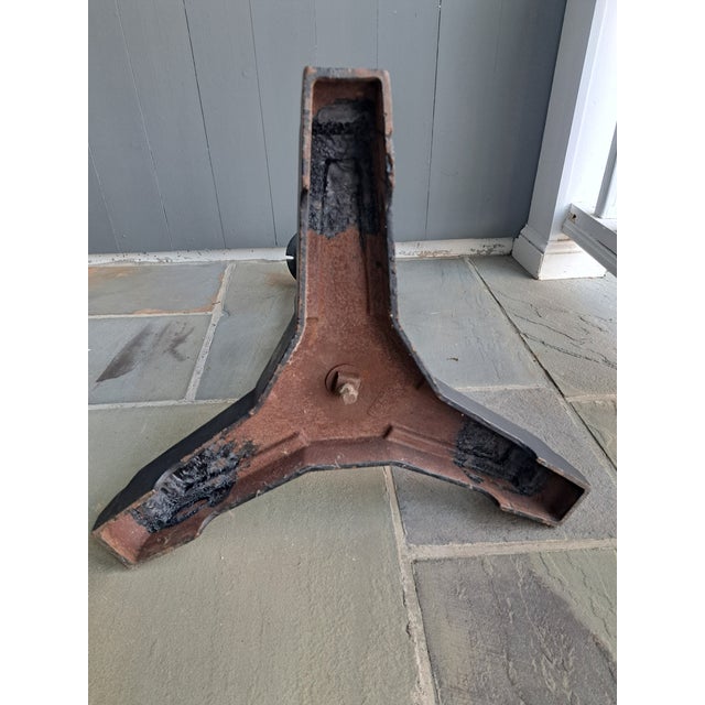 1930s Art Deco Cast Iron Table Bases a Pair For Sale - Image 12 of 12