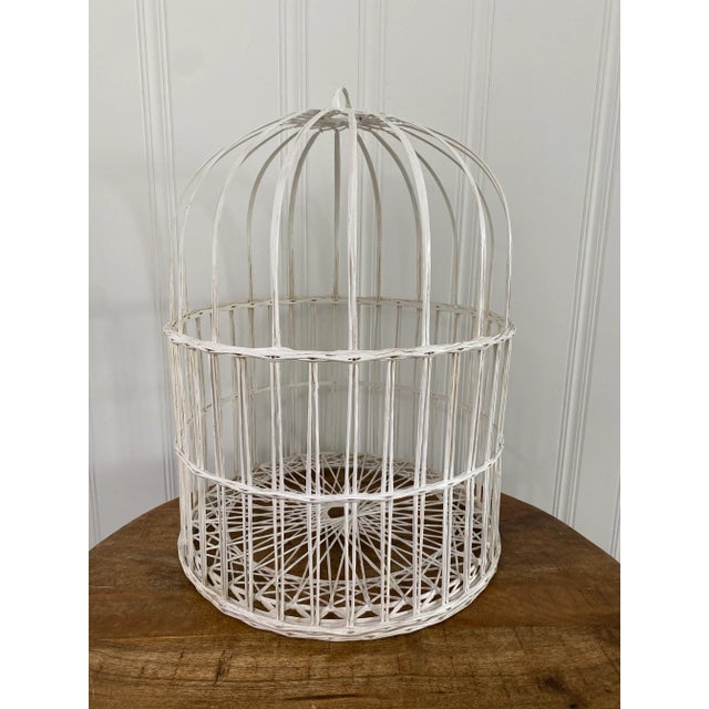 Vintage Mid-Century Spun Fiberglass Birdcage in the Style of Russel Woodard For Sale - Image 10 of 10