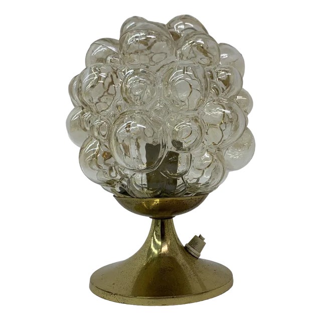 Glass Bubble Table Lamp by Helena Tynell, 1970s For Sale