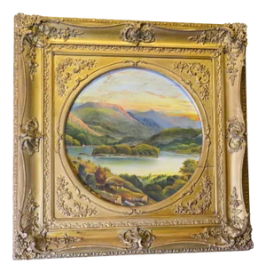Victorian Artist, Landscape, Painting, Framed