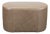 Eq3 Oval Leather Ottoman For Sale