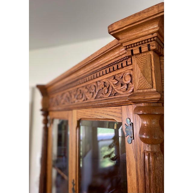 Traditional Vintage Corner Cabinet For Sale - Image 3 of 6