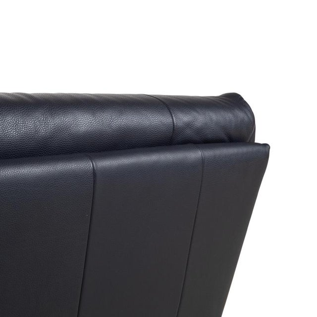 BMP 418 2-Seater Sofa in Blue Leather from Rolf Benz For Sale - Image 6 of 16