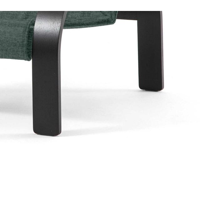 Wood Woodline Armchair in Walnut and Leather by Marco Zanuso for Cassina For Sale - Image 7 of 13