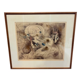 Roberto Matta "Look at the Heart of the World" Circa 1965 Etching 2/50 For Sale
