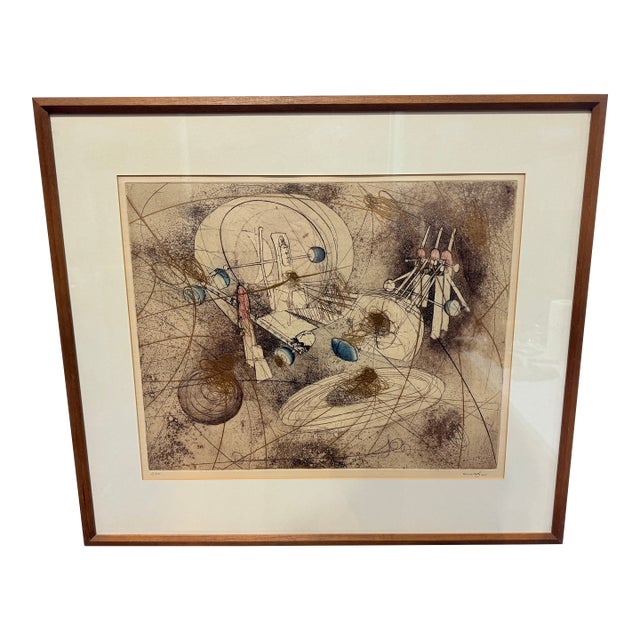 Roberto Matta "Look at the Heart of the World" Circa 1965 Etching 2/50 For Sale