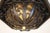 Metal 1950s Spanish Revival Mica Wrought Iron Brass Elaborate Octagon Light Ceiling Lamp For Sale - Image 7 of 11