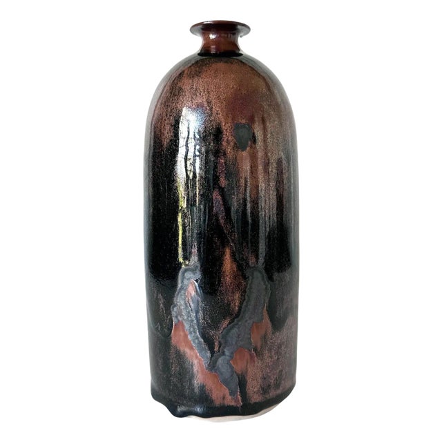 Early Ceramic Vase with Honan Glaze by Brother Thomas Bezanson For Sale