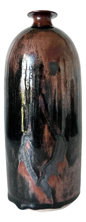 Early Ceramic Vase with Honan Glaze by Brother Thomas Bezanson