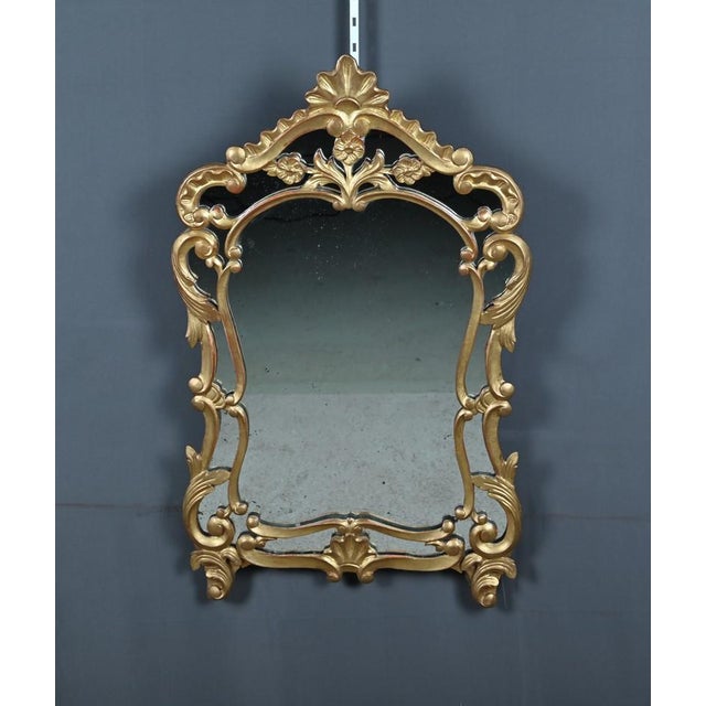 Mid-19th Century Napoleon III Louis XV Giltwood Mirror with Parcloses For Sale - Image 16 of 16