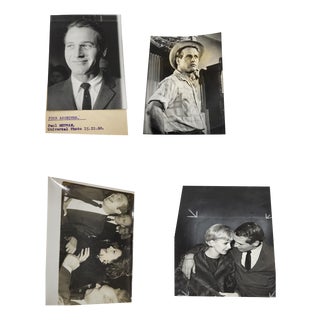 Unknown, Photographs of Paul Newman, Sofia Loren, and Joanne Woodward, 1950s, Photographic Paper, Set of 4 For Sale