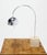 Vintage Mid Century Arco Marble Cube Base Chrome Table Lamp For Sale - Image 6 of 8