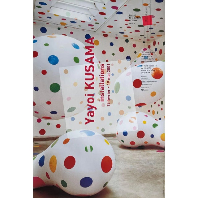 Yayoi KUSAMA (after) MAISON DE LA CULTURE DU JAPON À PARIS 2001 poster on coated paper 23.6 x 15.7 in printed by :...