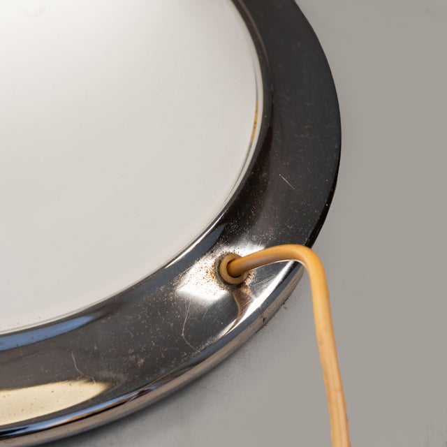 Floor Lamp in Opal Glass and Steel, 1970 For Sale - Image 10 of 13