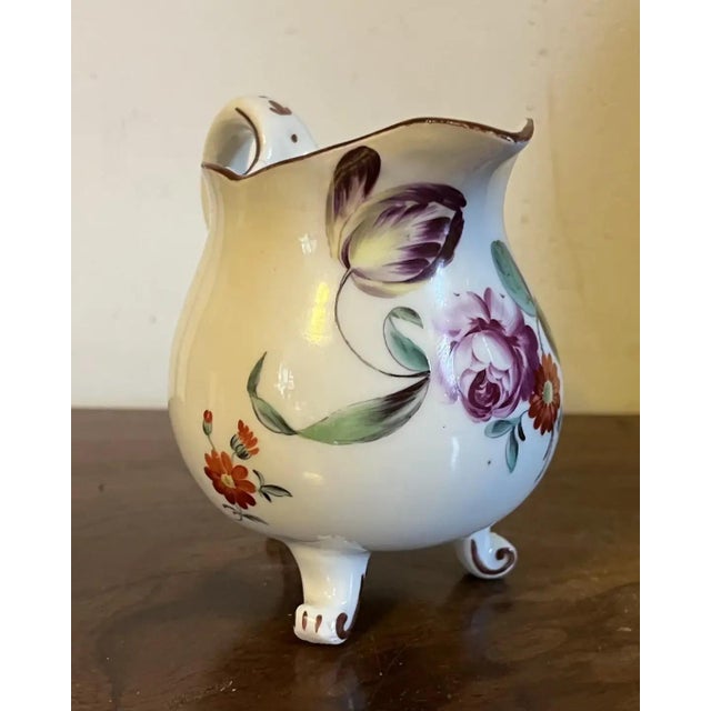 Antique 18th Century German Frankenthal Porcelain Cream Jug by Carl Theodor, Circa 1771 For Sale - Image 4 of 13