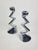 Zig Zag Candlesticks by Matthew Hilton for SCP England, 1980s, Set of 2 For Sale - Image 3 of 15
