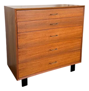 Mid Century Modern Walnut Dresser by George Nelson for Herman Miller