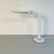 Mid-Century Modern Italian Metal Table Lamp in White and Red Details, 1970s For Sale - Image 3 of 10