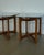 Brown Attributed to Adrian Pearsall Walnut & Glass Top Side Tables, Pair, 1970s For Sale - Image 8 of 11