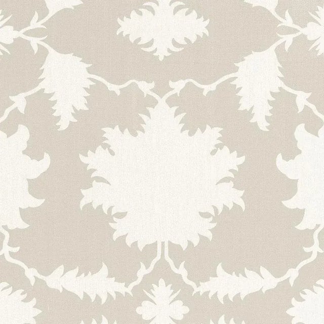 Inspired by an antique Persian carpet, this large-scale, graphic print by Mary McDonald features symmetrical silhouettes...