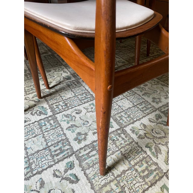 Vintage 1960s Mid Century Modern Dining Chairs Set of 4 For Sale - Image 15 of 16