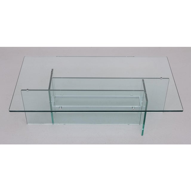 Mid-Century Modern Glass Coffee Table from FontanaArte, Italy, 1970s For Sale - Image 3 of 10