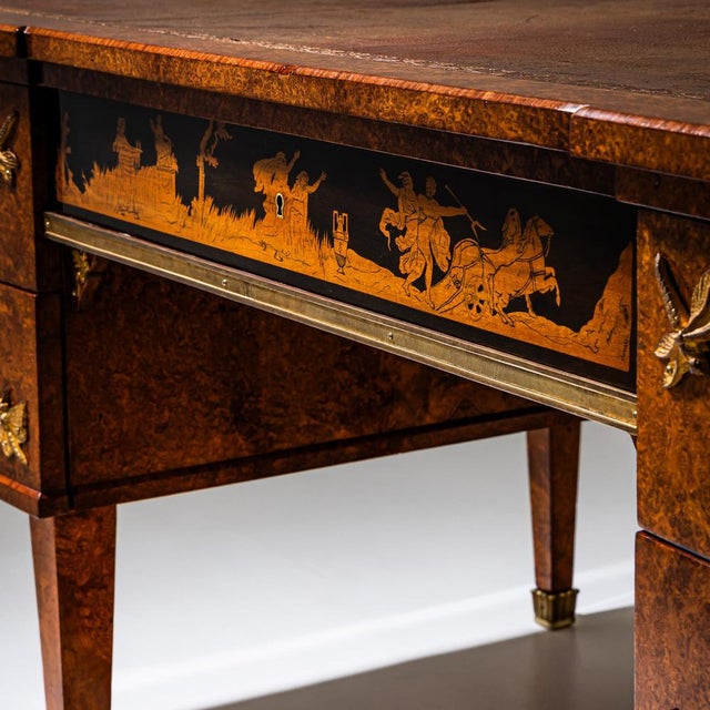 Antique Italian Thuya Burl Desk, 1900 For Sale - Image 9 of 14