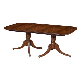 Maitland-Smith Bleached Reeded Dining Table For Sale