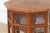 English Brass & Copper Inlay Anglo Indian Folding Table For Sale - Image 3 of 11