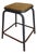 Industrial Workshop Stool in Wood and Metal, 1960s For Sale