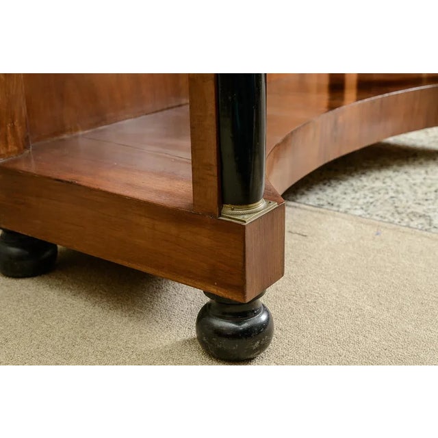 Traditional Antique Italian Empire Walnut Console For Sale - Image 3 of 11
