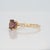 2020s 2.3Ct Red Zircon Ring With Earth Mined Diamonds Accents: Solid 14k Gold, Size 6.75 For Sale - Image 5 of 8